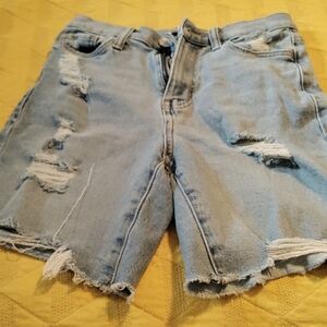 Denim shorts
